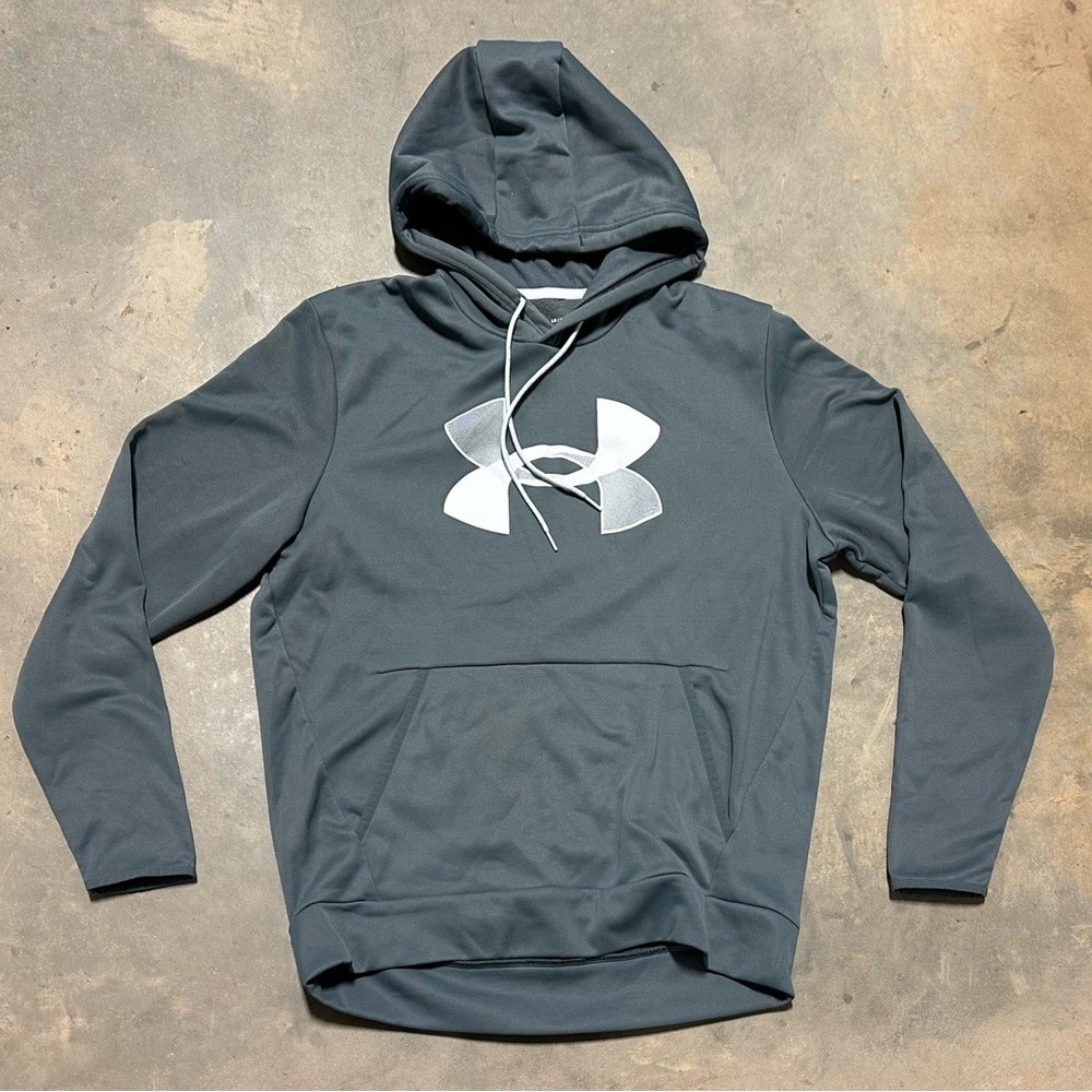 LG Under Armour Charcoal Hoodie with Drawstrings